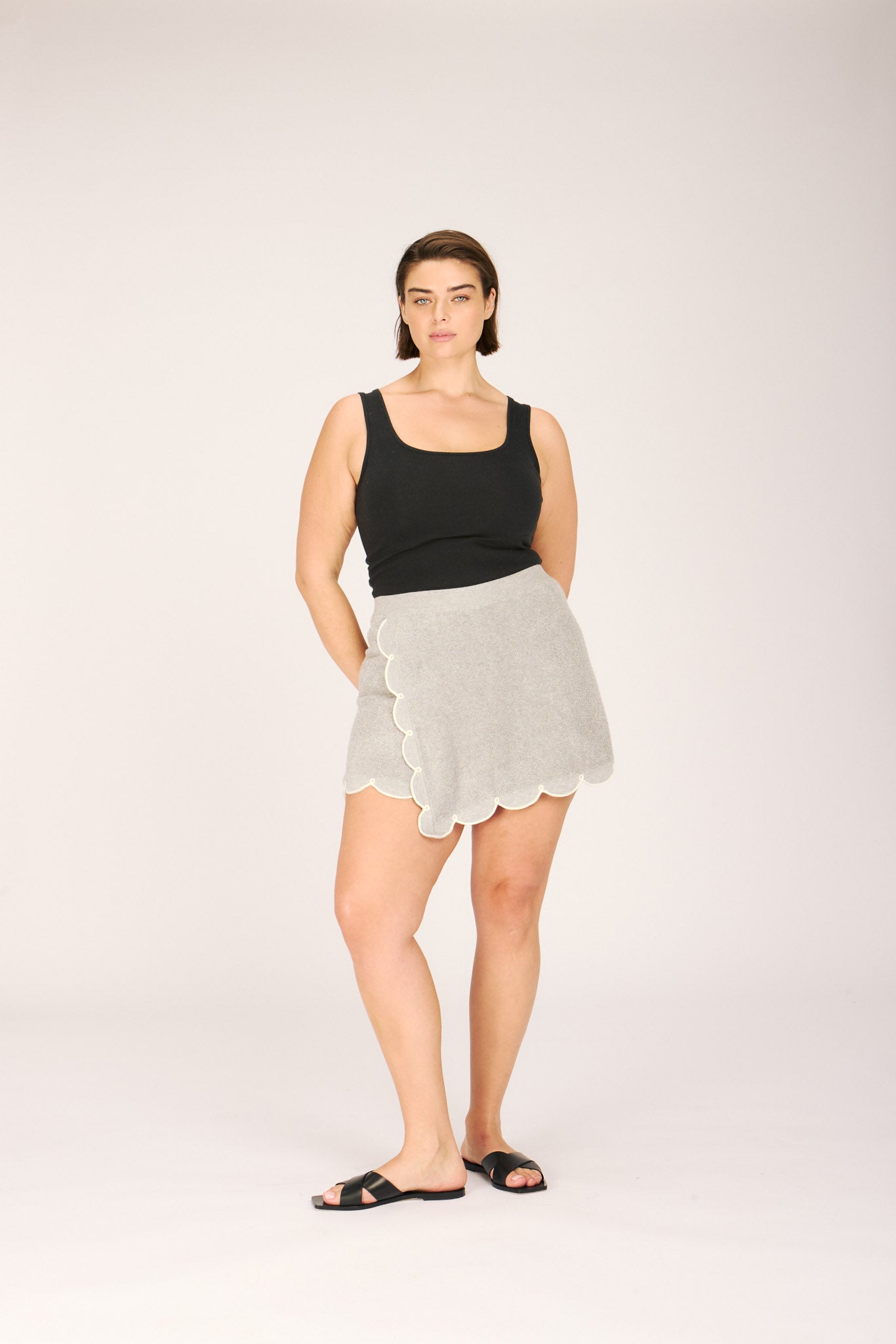 CUPCAKE SKORT GREY SKIRTS RachelAntonoff.com 