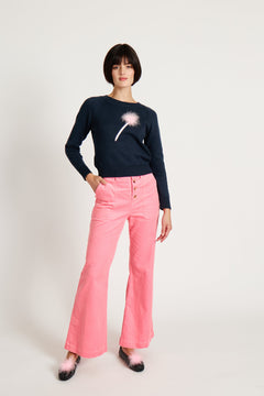 Pink Wide Leg Corduroy Pants - RachelAntonoff.com