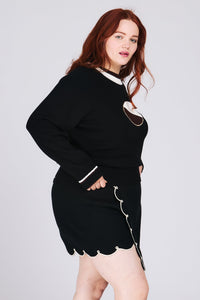 BLACK & WHITE COOKIE PULLOVER RachelAntonoff.com 