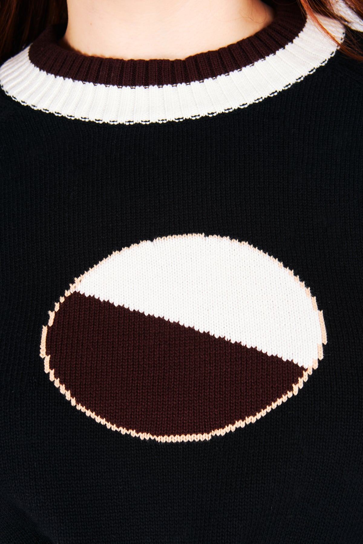 BLACK & WHITE COOKIE SWEATER