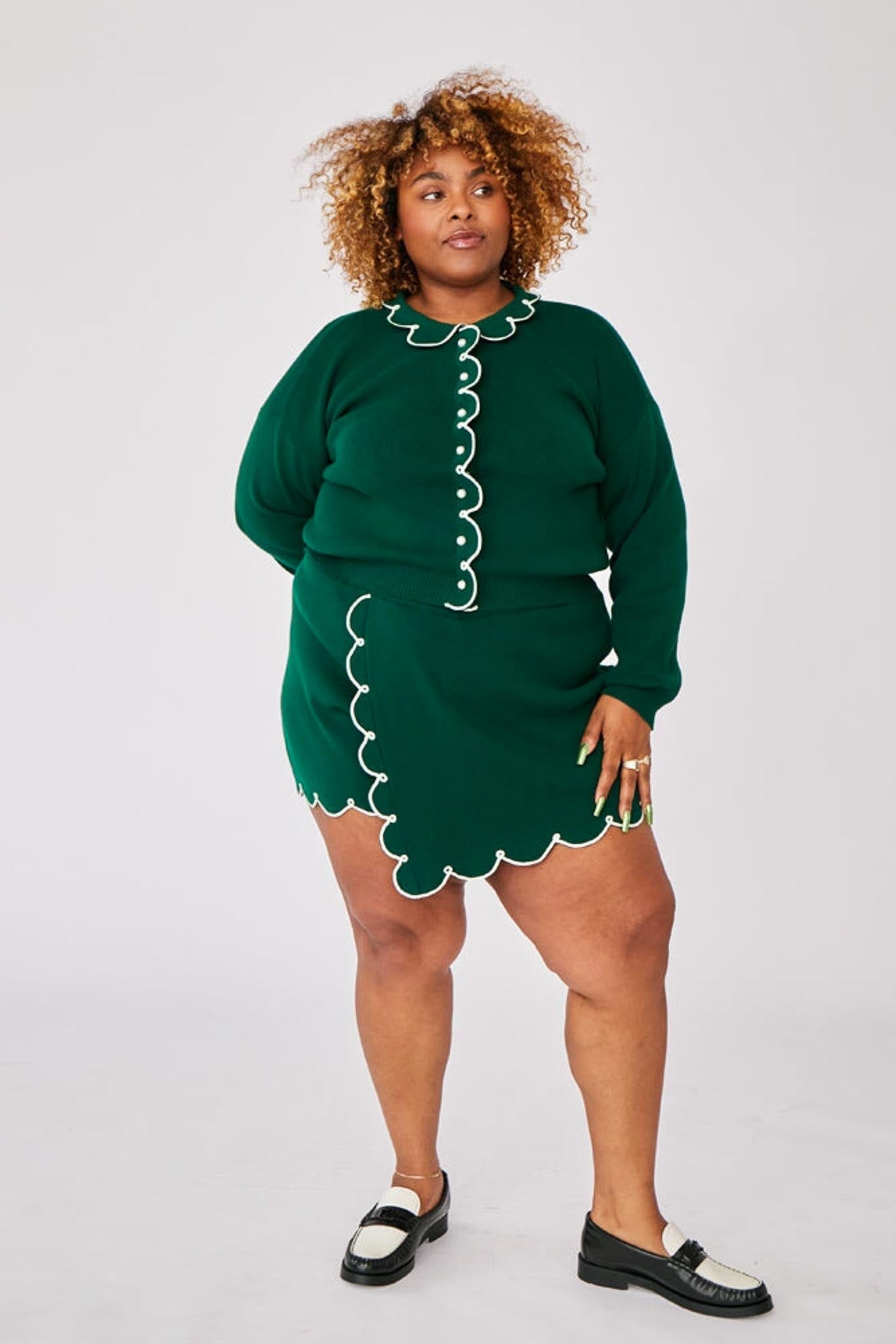 Cupcake Cardigan in Green - S | Rachel Antonoff Cupcake Cardigan in Green - S | Rachel Antonoff