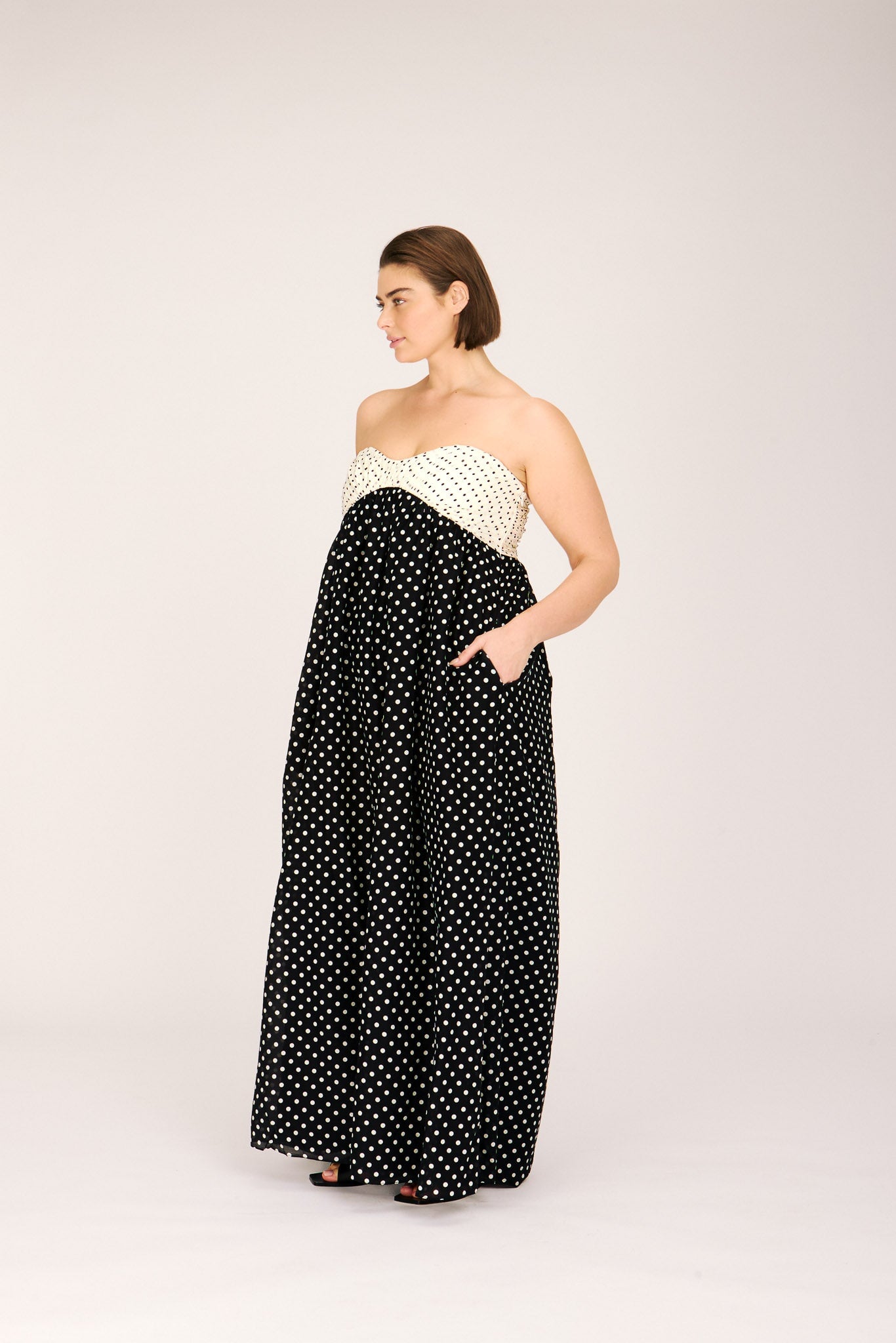 JACLYN MAXI DRESS POLKA DOT DRESSES RachelAntonoff.com 
