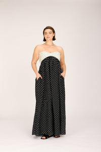 JACLYN MAXI DRESS POLKA DOT DRESSES RachelAntonoff.com 