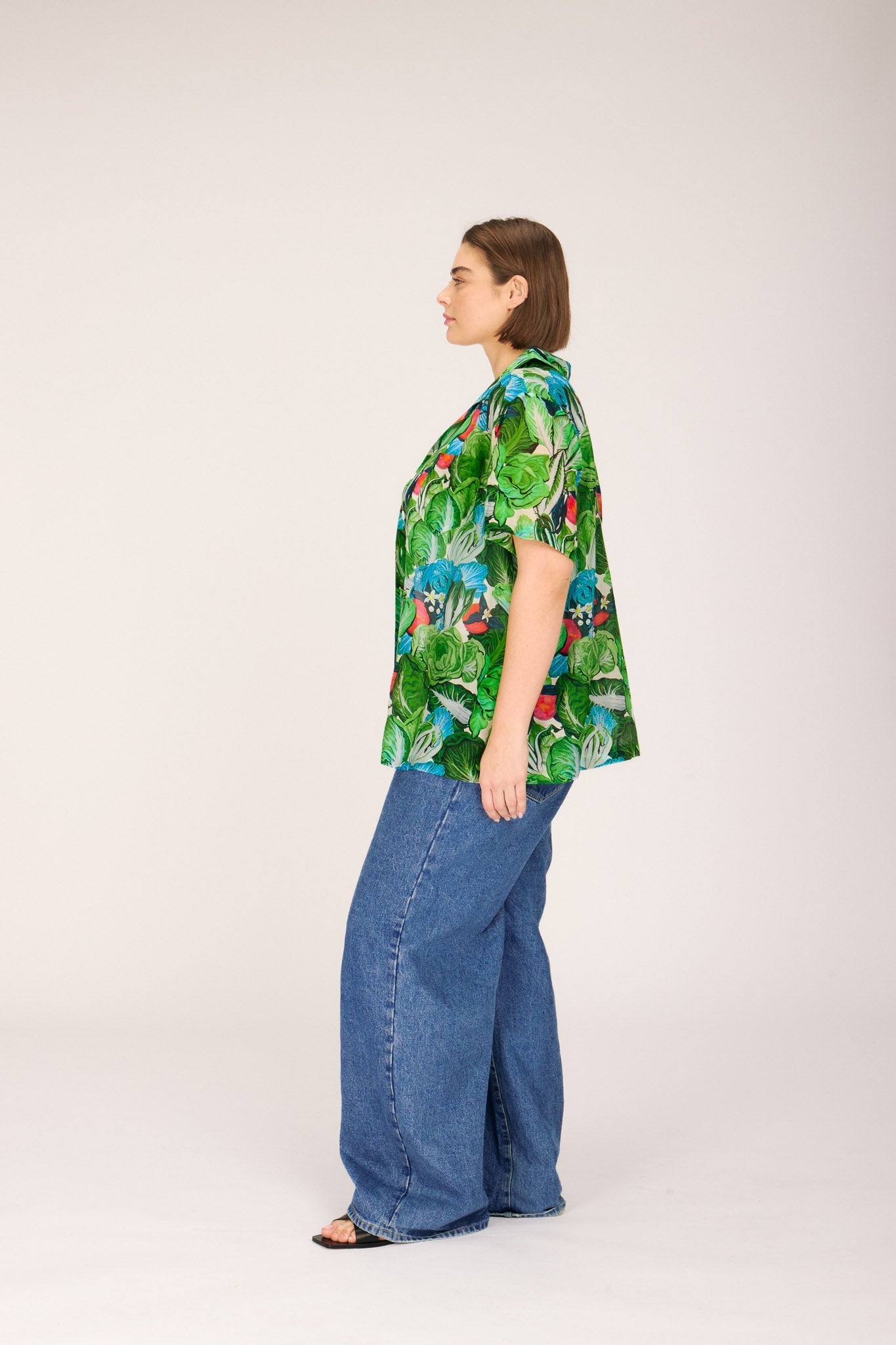JAMES SHIRT GREEN RADICCHIO & CITRUS TOPS RachelAntonoff.com 