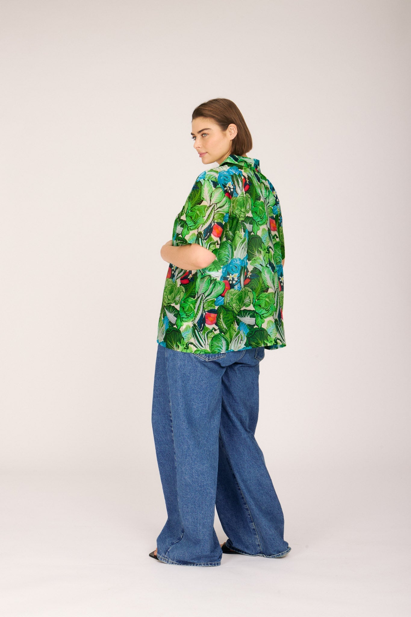 JAMES SHIRT GREEN RADICCHIO & CITRUS TOPS RachelAntonoff.com 
