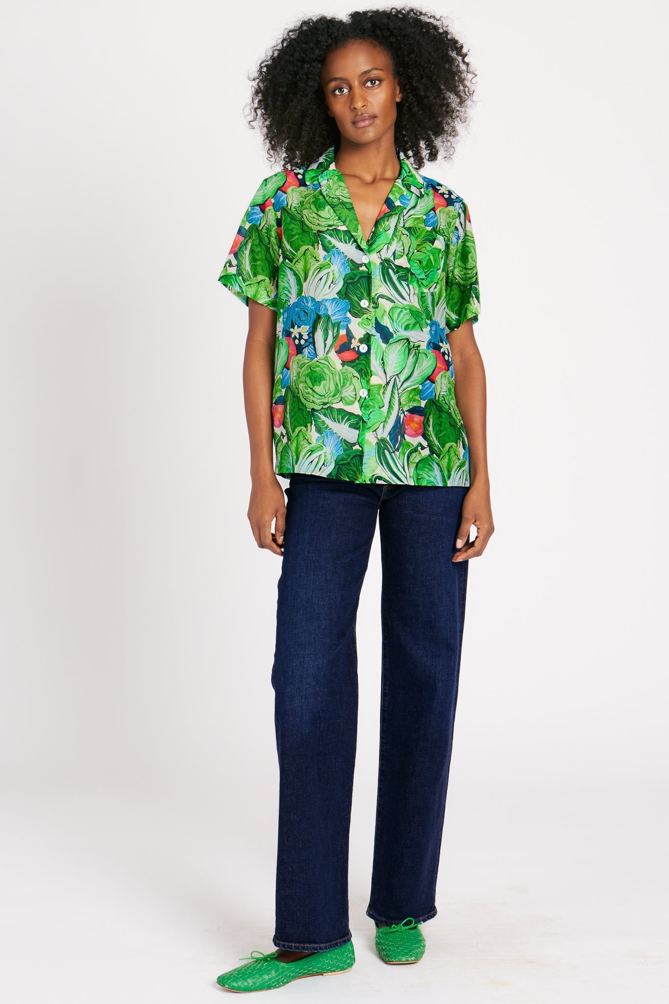 JAMES SHIRT IN RADICCHIO & CITRUS TOPS RachelAntonoff.com 