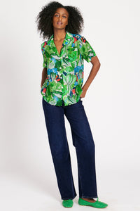 JAMES SHIRT IN RADICCHIO & CITRUS TOPS RachelAntonoff.com 