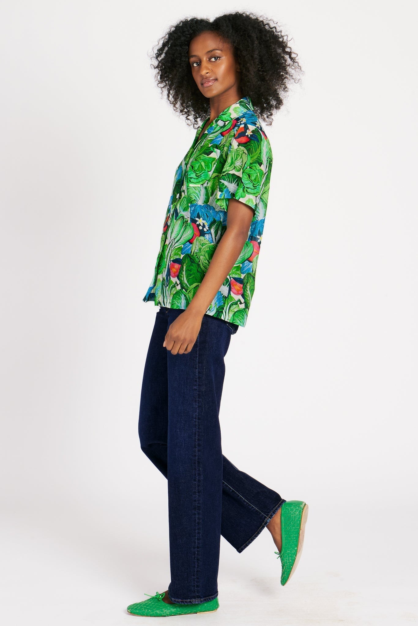 JAMES SHIRT IN RADICCHIO & CITRUS TOPS RachelAntonoff.com 