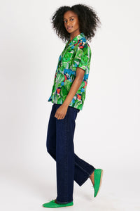 JAMES SHIRT IN RADICCHIO & CITRUS TOPS RachelAntonoff.com 