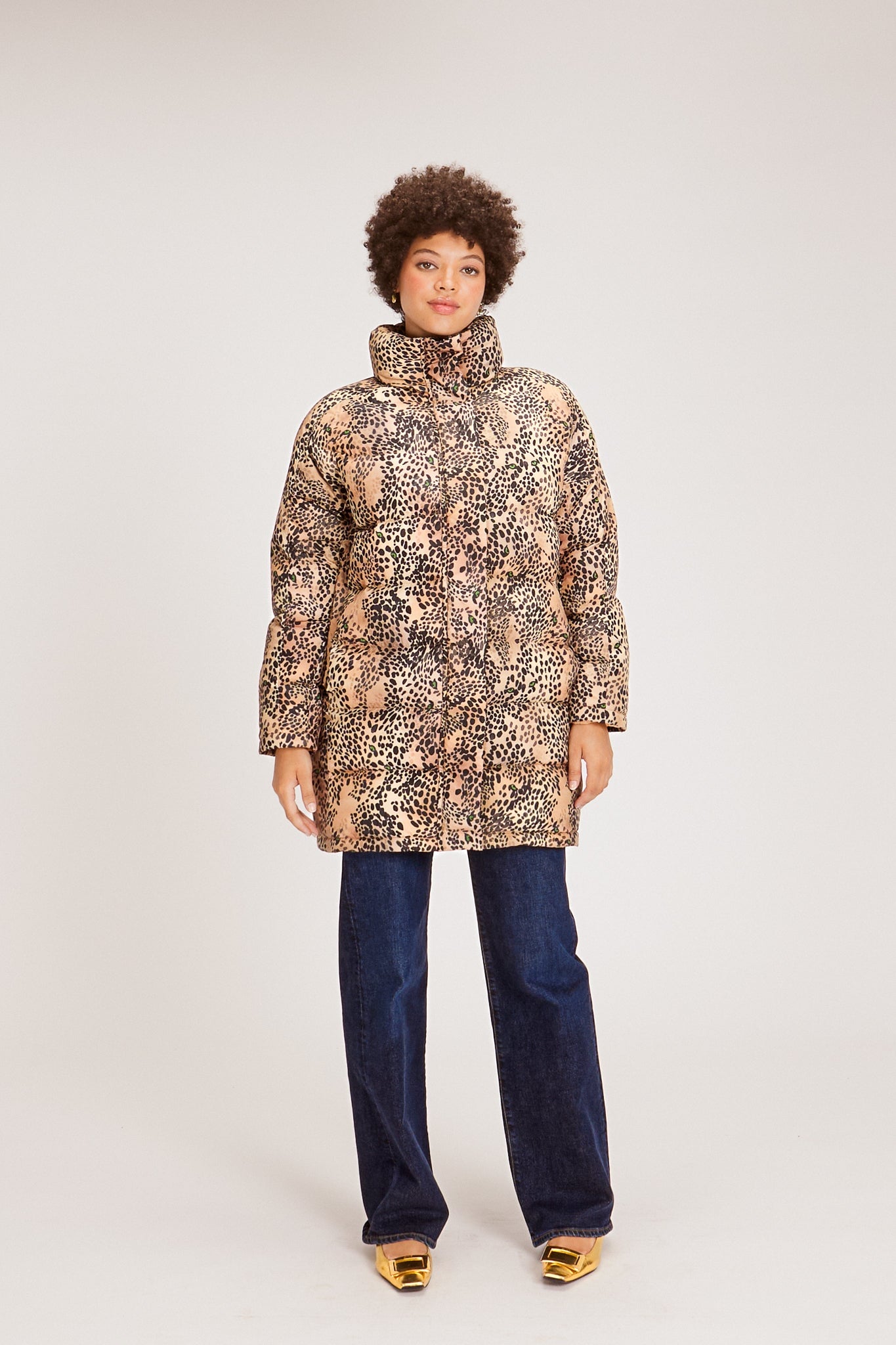 JEMMA PUFFER WELCOME HOME, CHEETAH OUTERWEAR RachelAntonoff.com 
