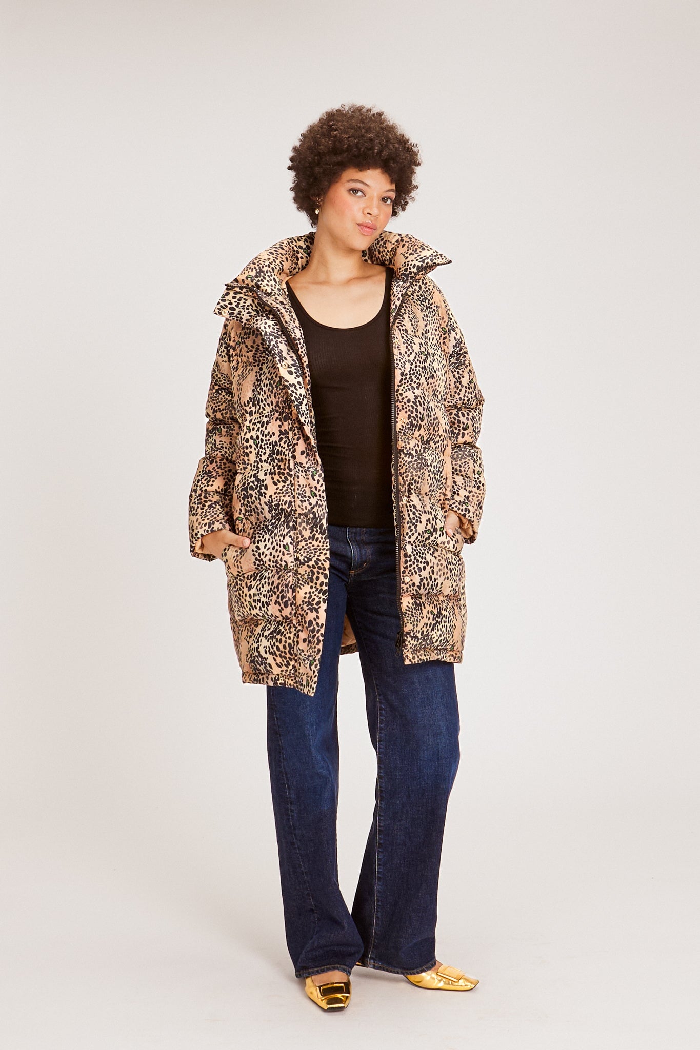 JEMMA PUFFER WELCOME HOME, CHEETAH OUTERWEAR RachelAntonoff.com 