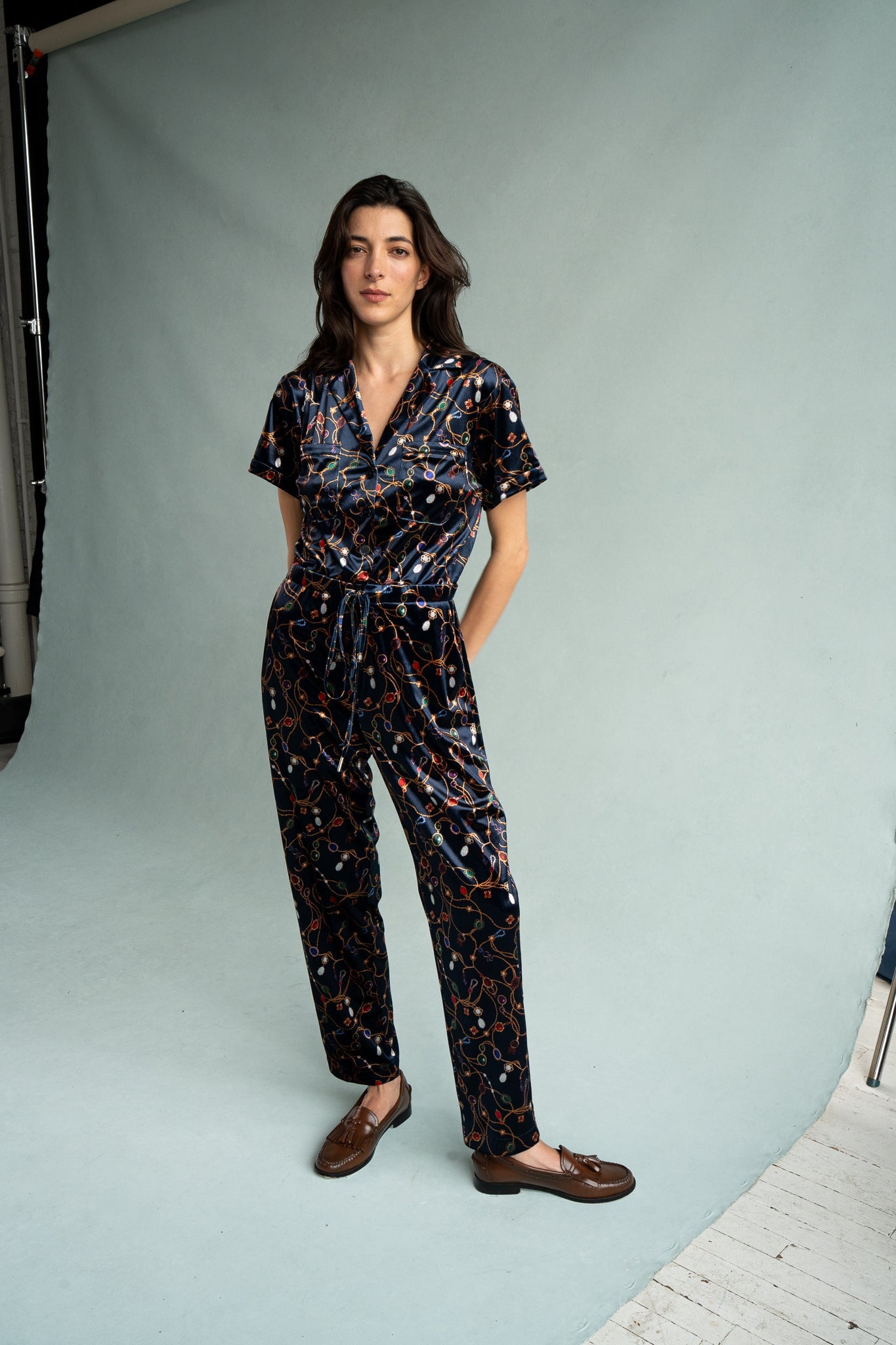 JEWEL JUMPSUIT TREE OF LOST JEWELS JUMPSUITS RachelAntonoff.com 