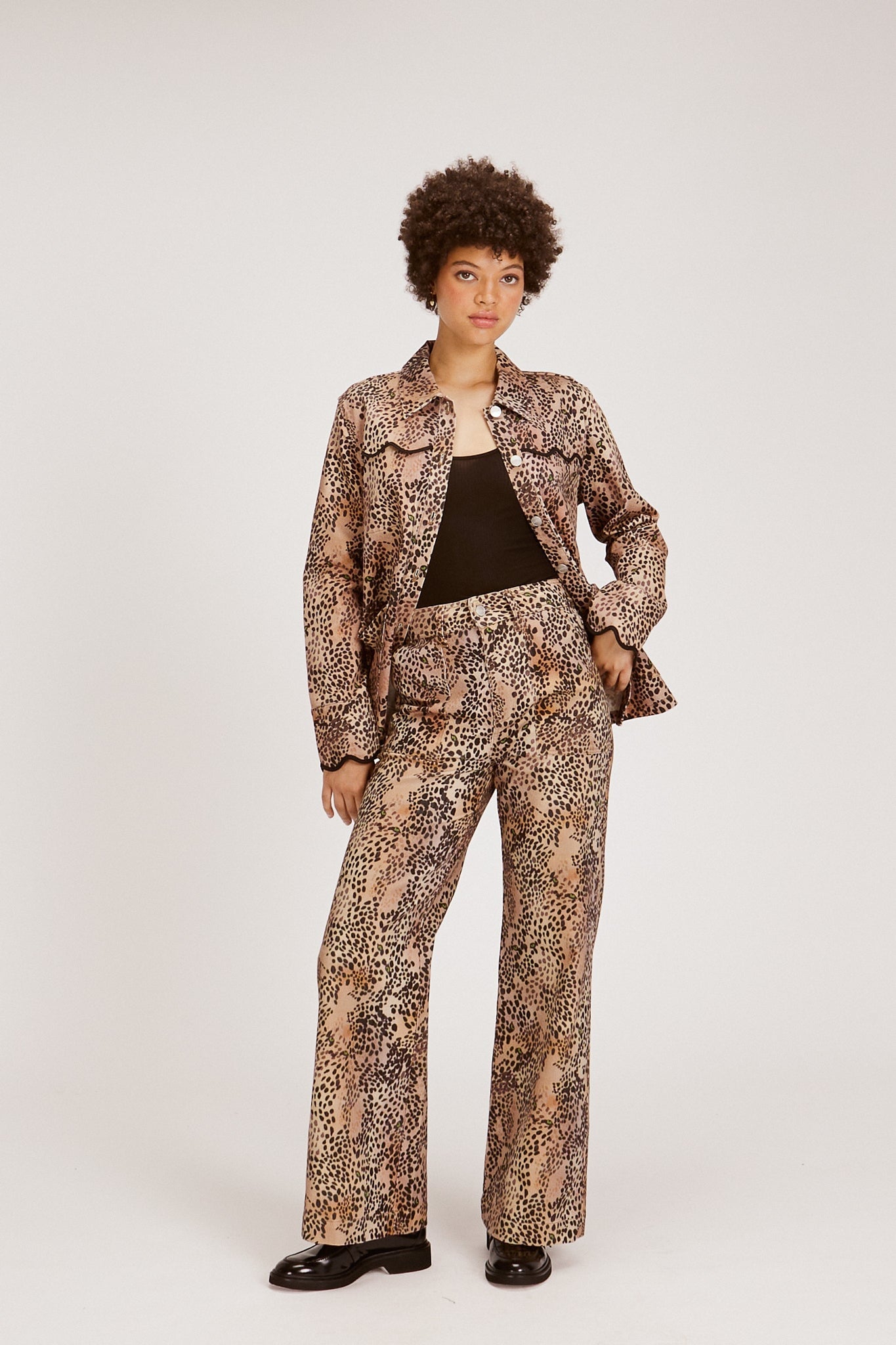 JORDANA JACKET WELCOME HOME, CHEETAH OUTERWEAR RachelAntonoff.com 