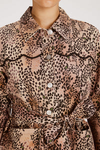 JORDANA JACKET WELCOME HOME, CHEETAH OUTERWEAR RachelAntonoff.com 