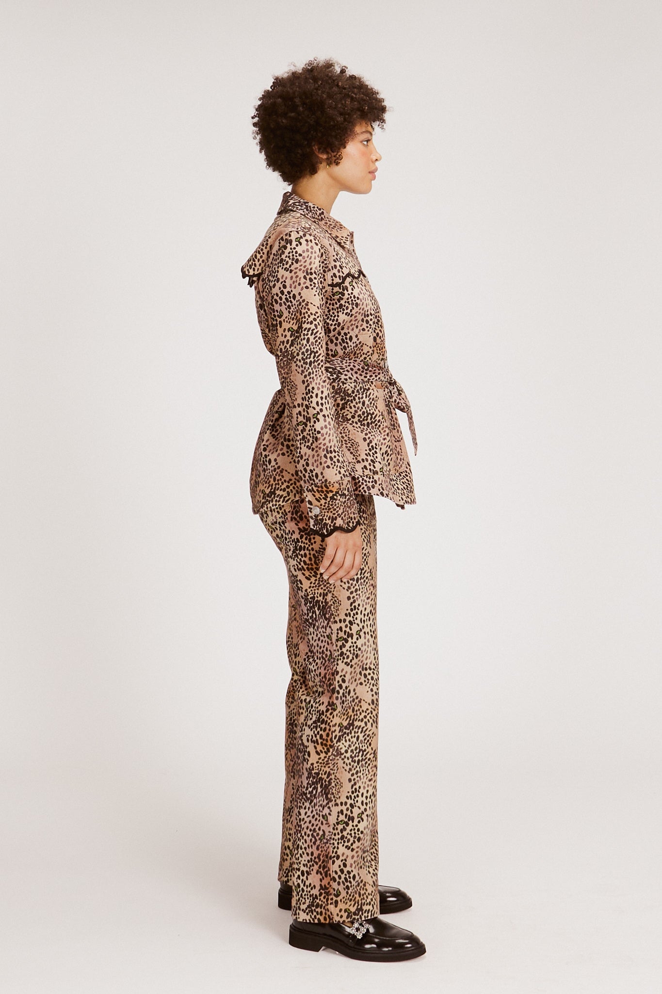 JORDANA JACKET WELCOME HOME, CHEETAH OUTERWEAR RachelAntonoff.com 