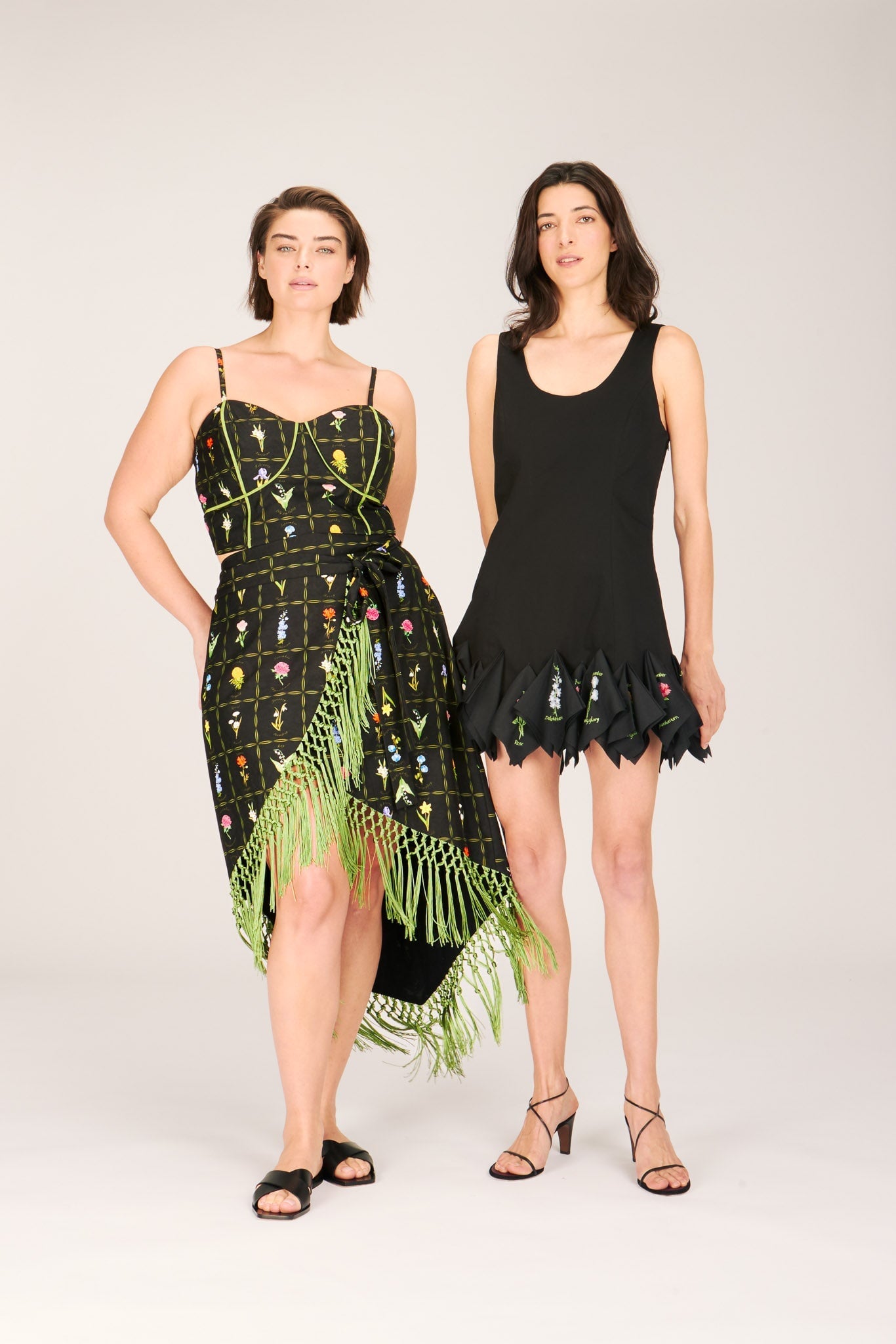 RAY WRAP SKIRT FLOWERS OF THE MONTH SKIRTS RachelAntonoff.com 