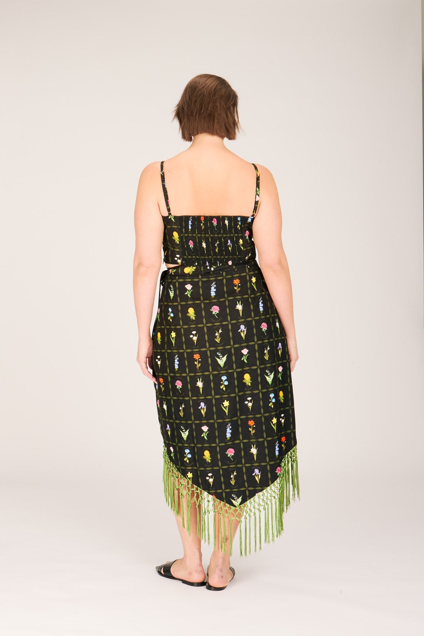 RAY WRAP SKIRT FLOWERS OF THE MONTH SKIRTS RachelAntonoff.com 