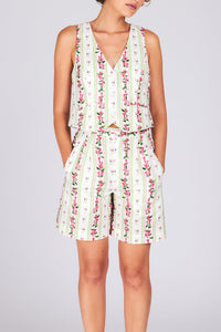 KOKOMO SHORT BELLFLOWER STRIPE SHORTS RachelAntonoff.com 