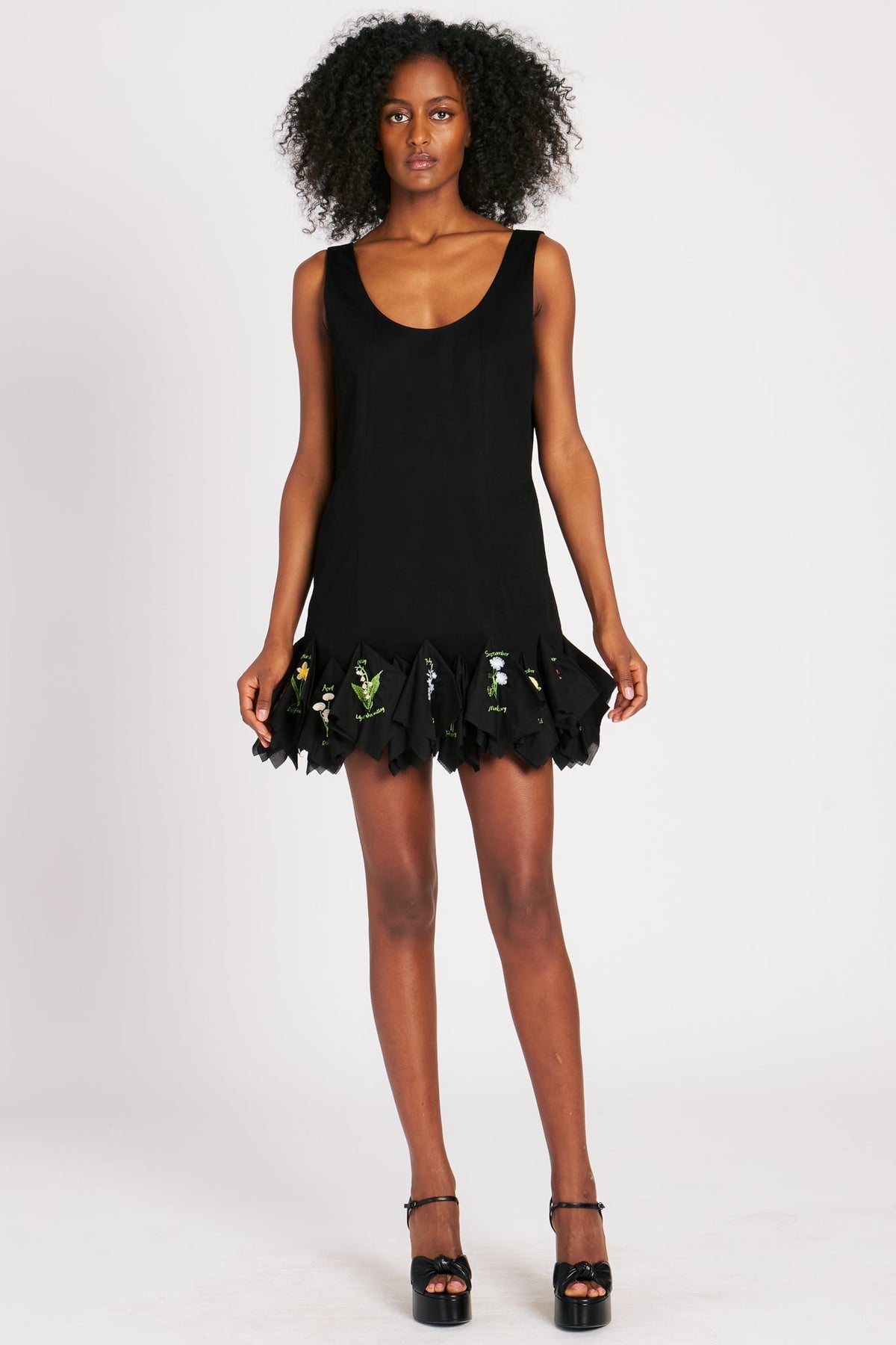 LILA DRESS FLOWERS OF THE MONTH BLACK DRESSES RachelAntonoff.com 