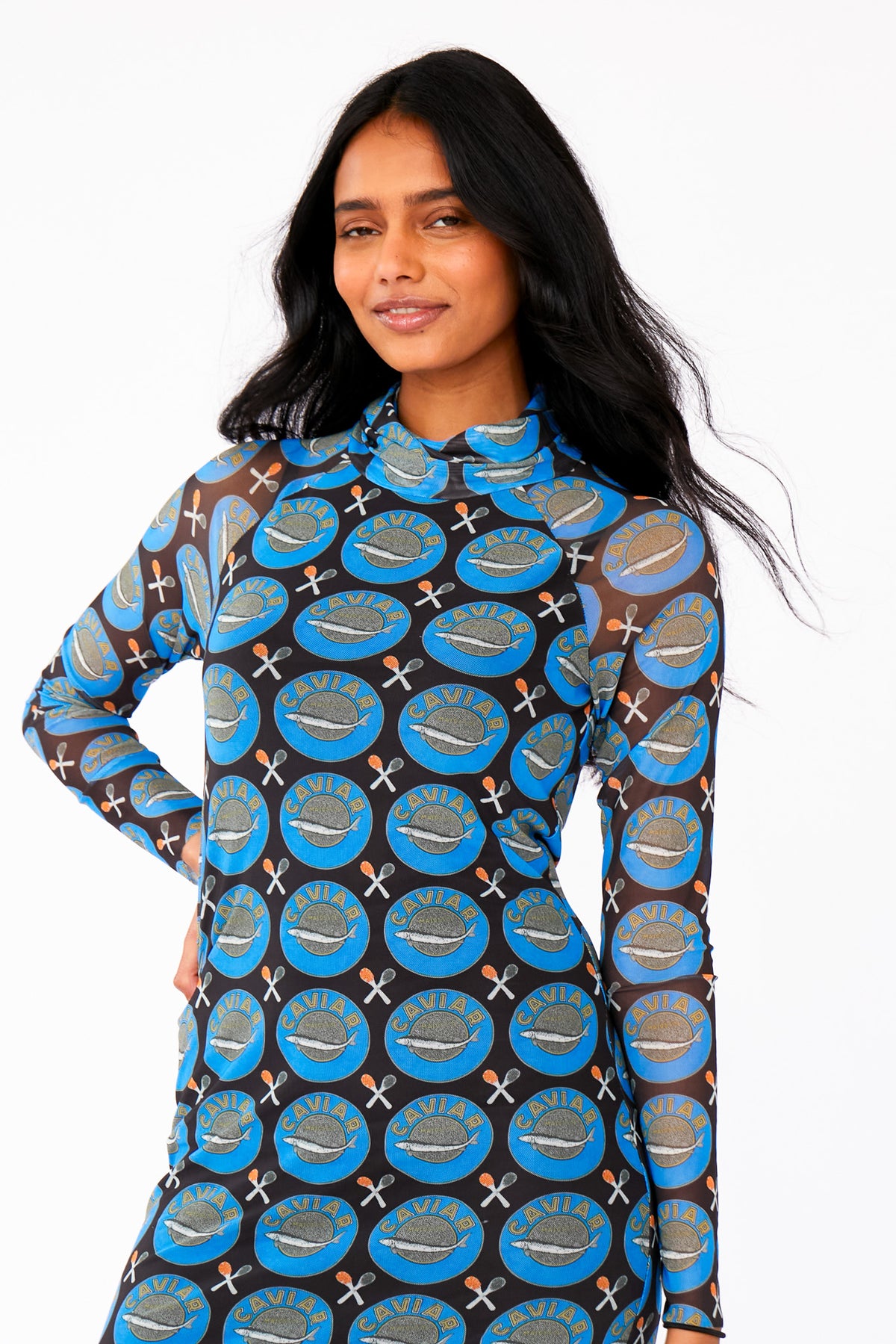 LILLY DRESS CAVIAR