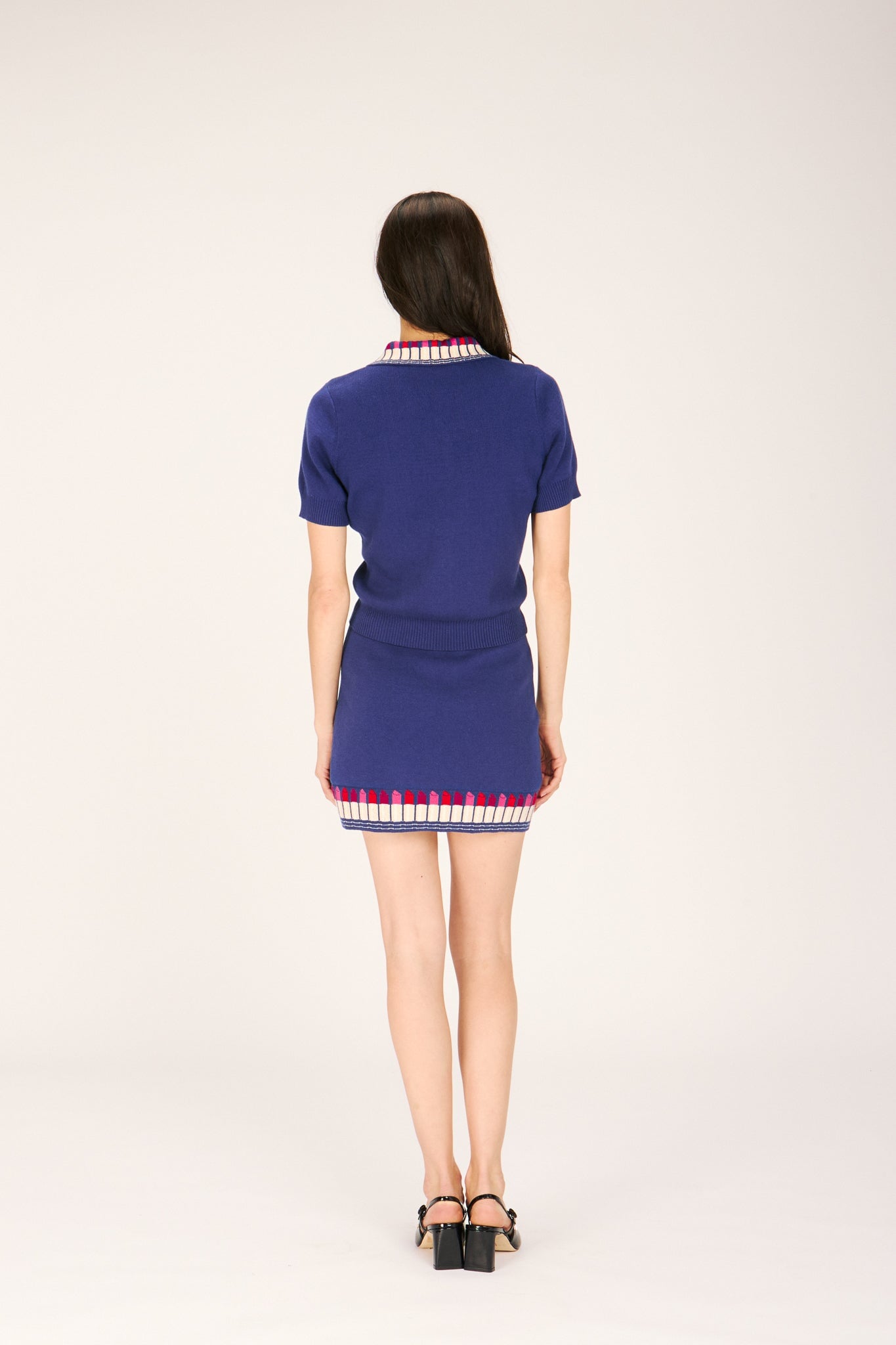 LIPSTICK POLO SWEATER SWEATERS RachelAntonoff.com 