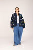 LIZZIE JACKET INDIGO W/ PATCHES OUTERWEAR RachelAntonoff.com 