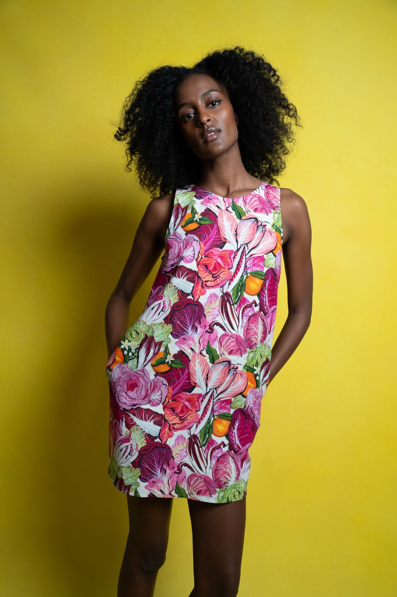 LOLA DRESS RADICCHIO & CITRUS DRESSES RachelAntonoff.com 