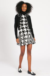 GILLIAN MINI DRESS HOUNDSTOOTH DRESSES RachelAntonoff.com 