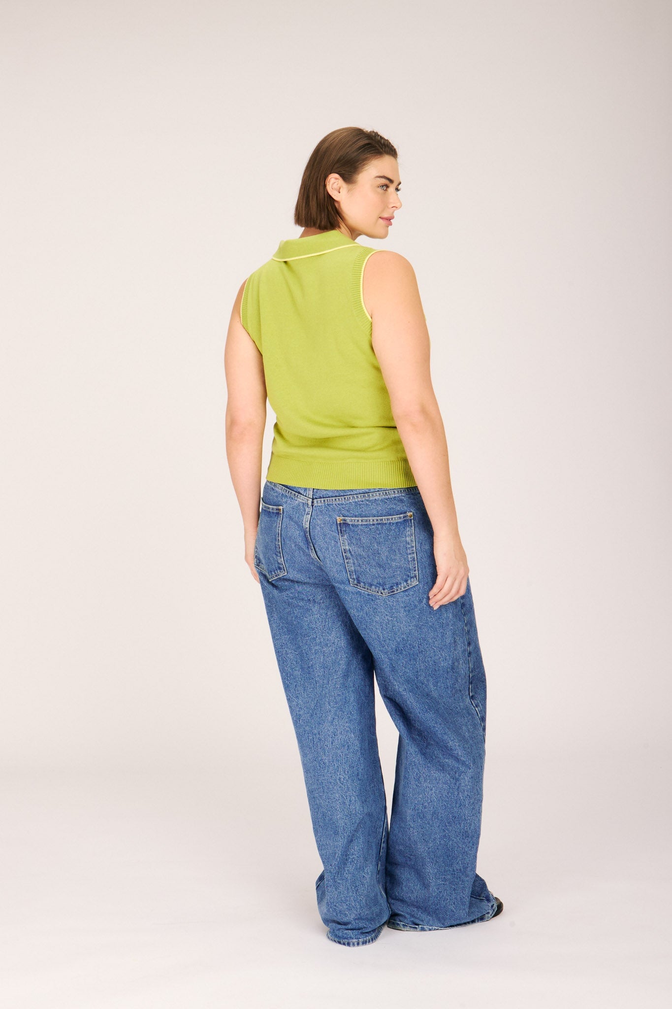 MARGARITA POLO LIME TOPS RachelAntonoff.com 