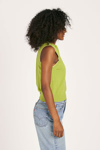 MARGARITA POLO LIME TOPS RachelAntonoff.com 