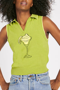MARGARITA POLO LIME TOPS RachelAntonoff.com 