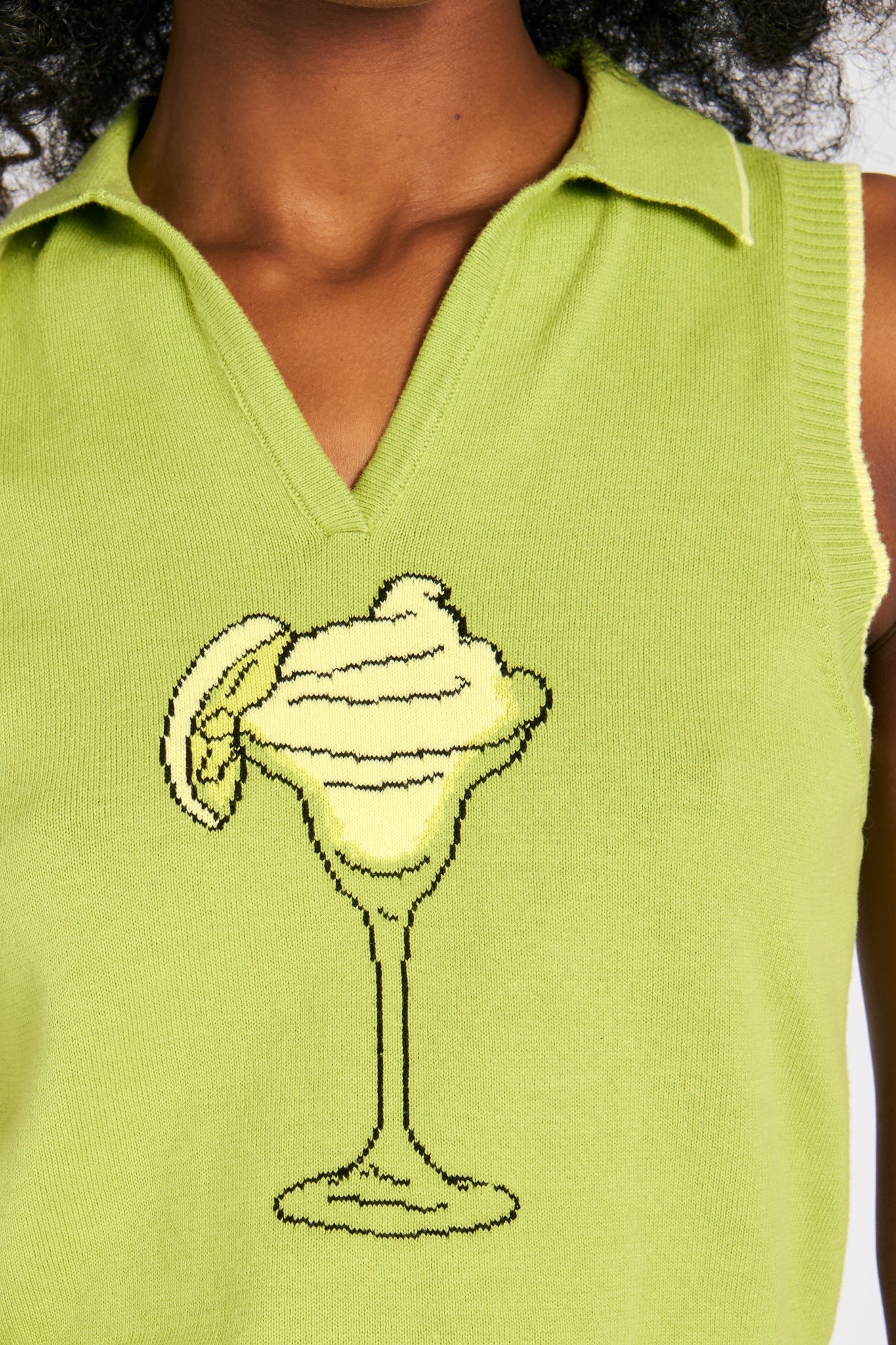 MARGARITA POLO LIME TOPS RachelAntonoff.com 