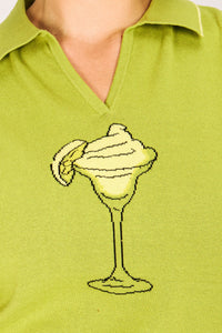 MARGARITA POLO LIME TOPS RachelAntonoff.com 