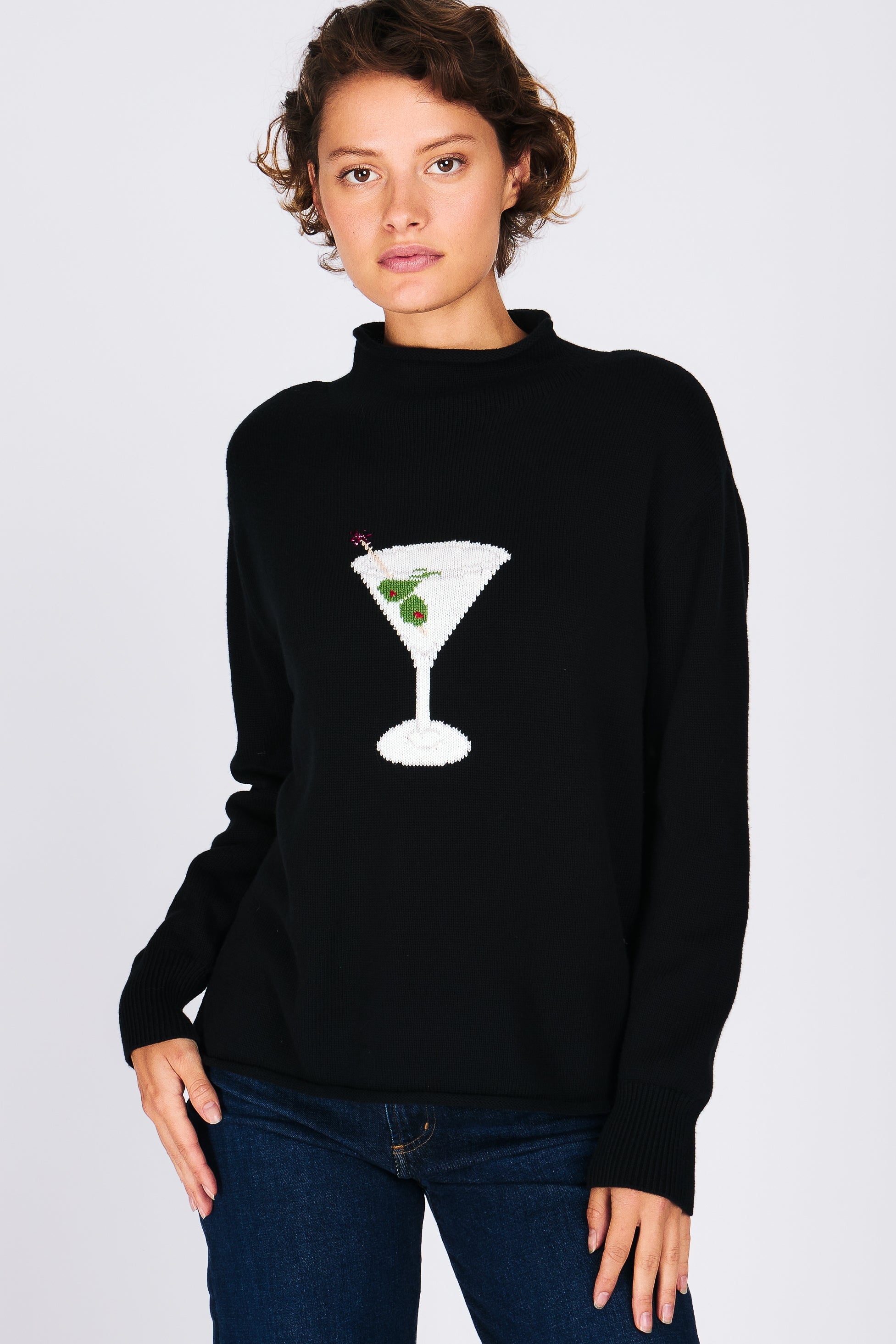 MARTINI MOCKNECK SWEATER Sweaters RachelAntonoff.com 
