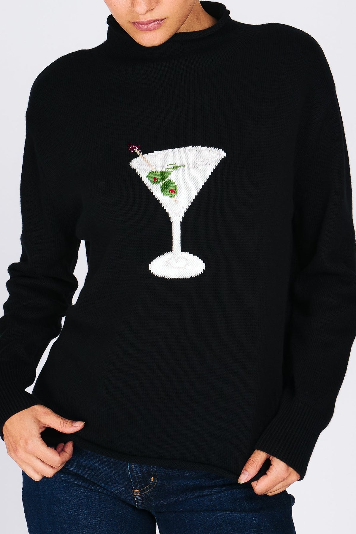 MARTINI MOCKNECK SWEATER Sweaters RachelAntonoff.com 