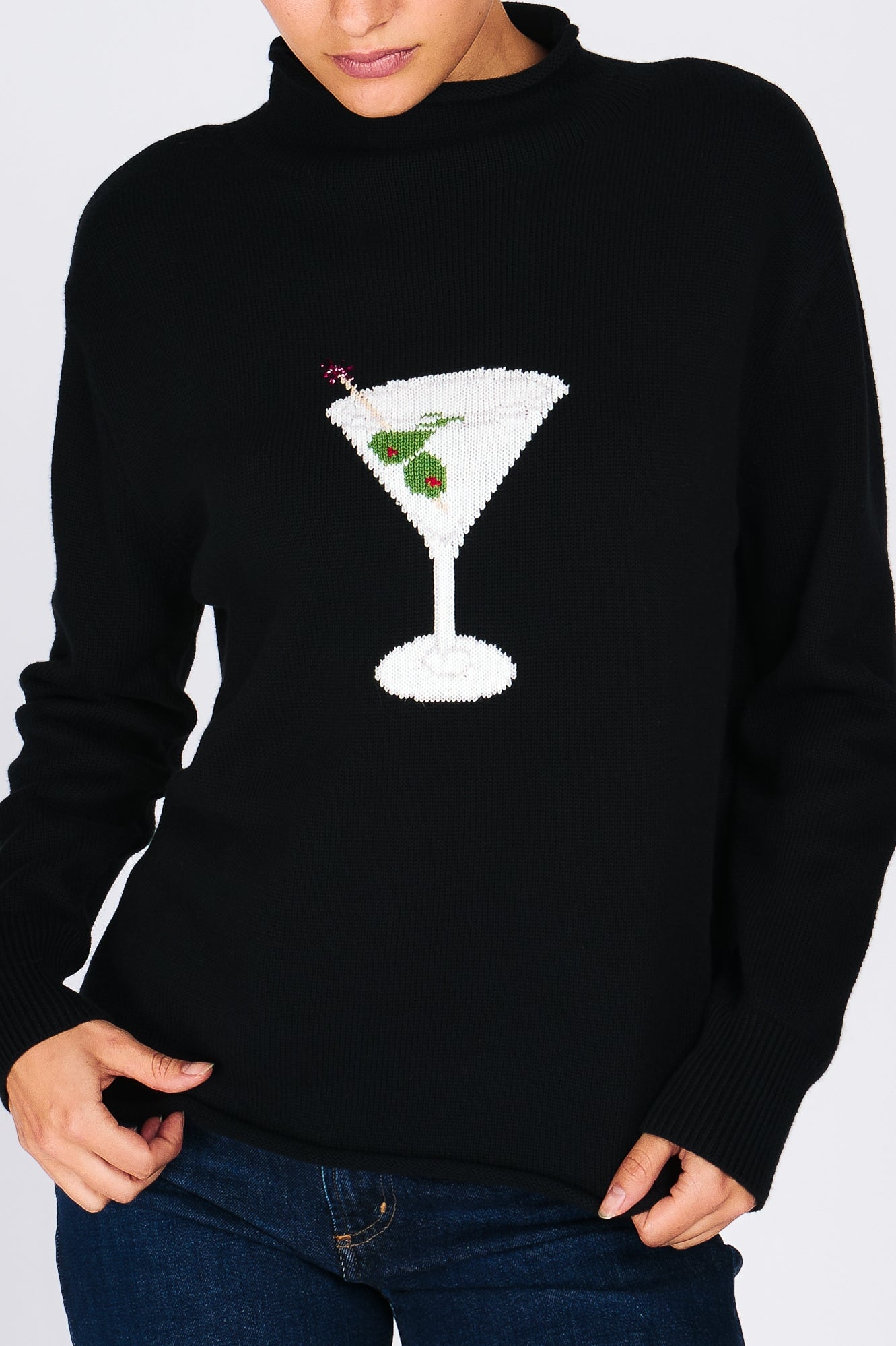 MARTINI MOCKNECK SWEATER Sweaters RachelAntonoff.com 