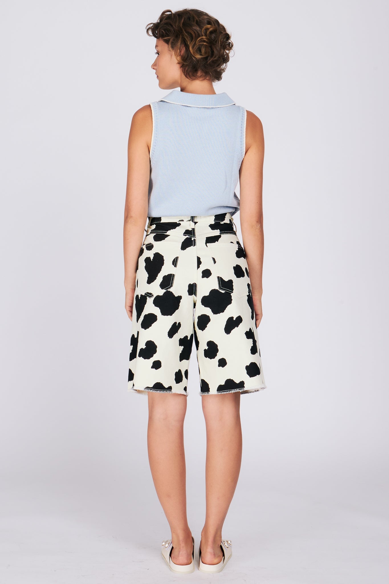 MORTY SHORTS COW PRINT