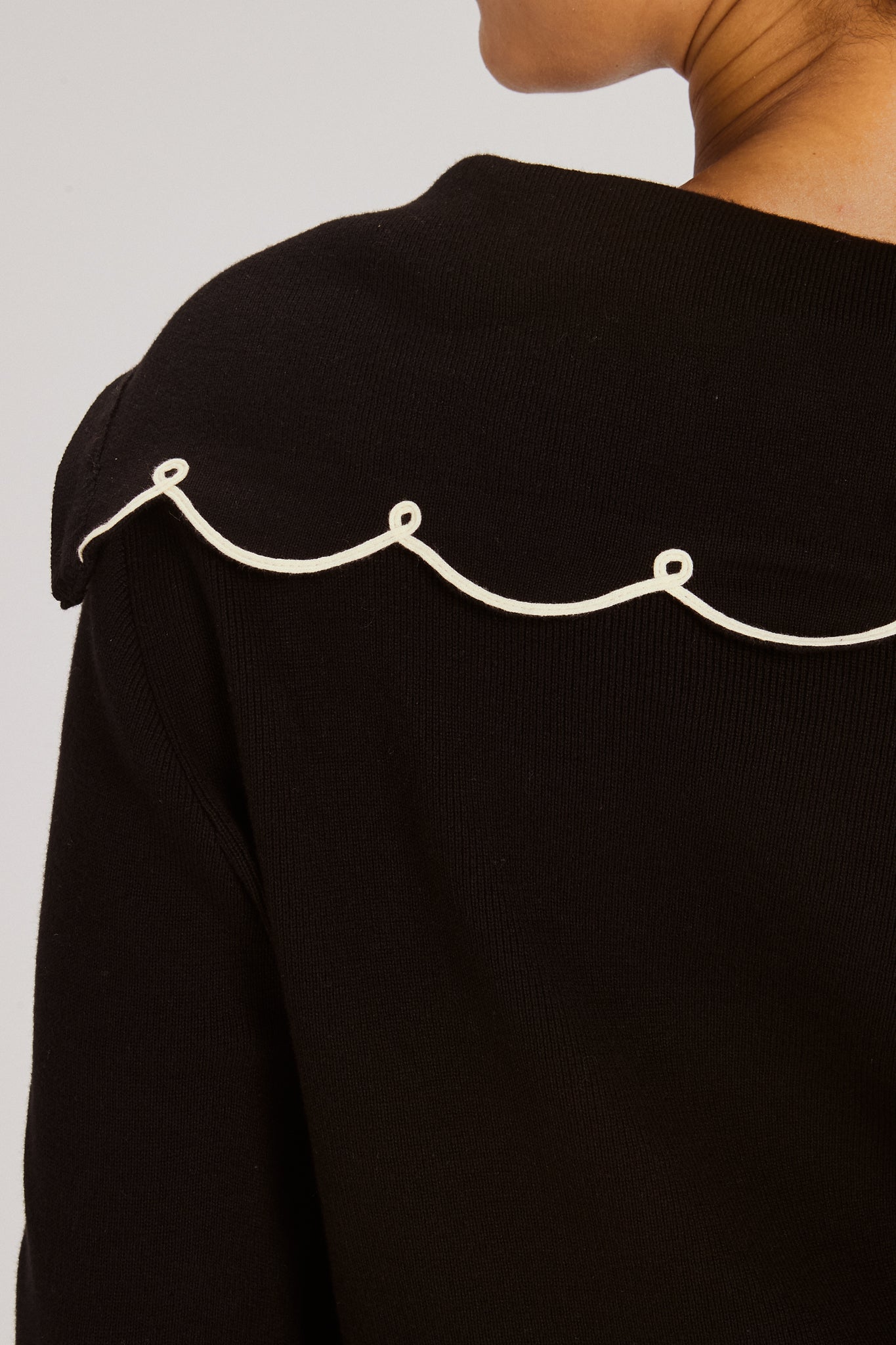 NICO HALF-ZIP SWEATER BLACK