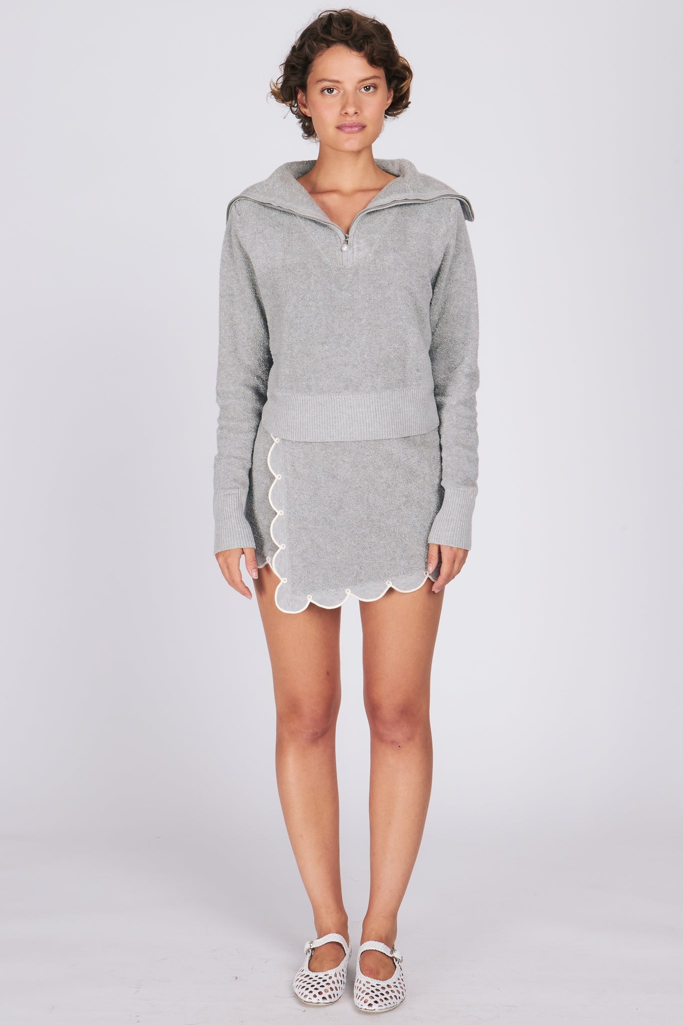 NICO HALF-ZIP SWEATERS RachelAntonoff.com 