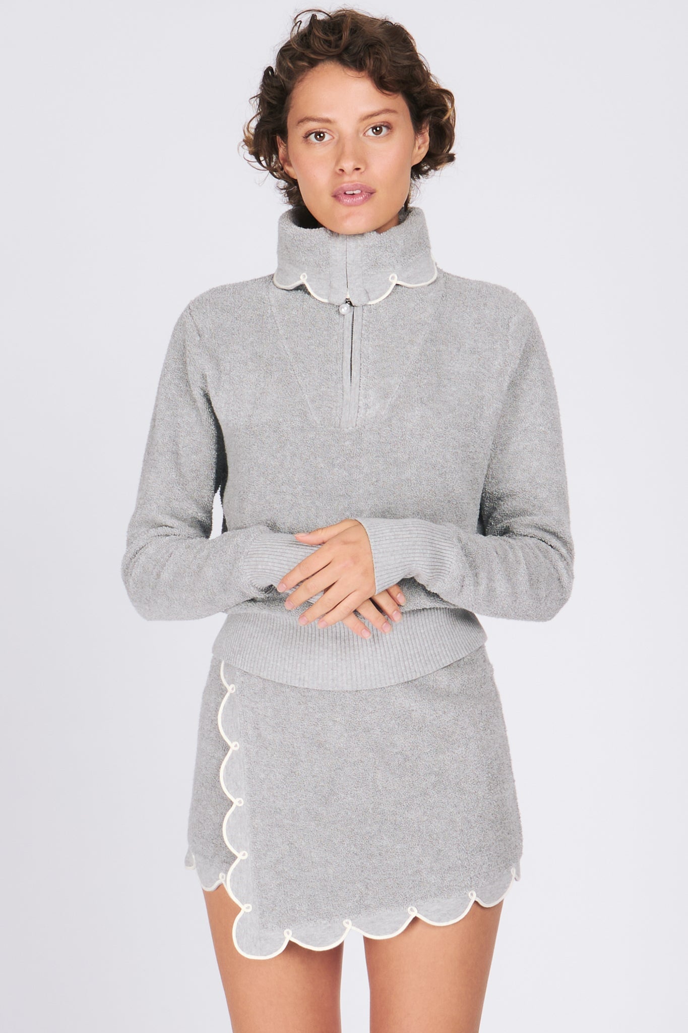 NICO HALF-ZIP SWEATERS RachelAntonoff.com 