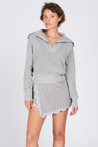 NICO HALF-ZIP SWEATERS RachelAntonoff.com 