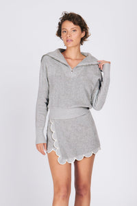 NICO HALF-ZIP SWEATERS RachelAntonoff.com 