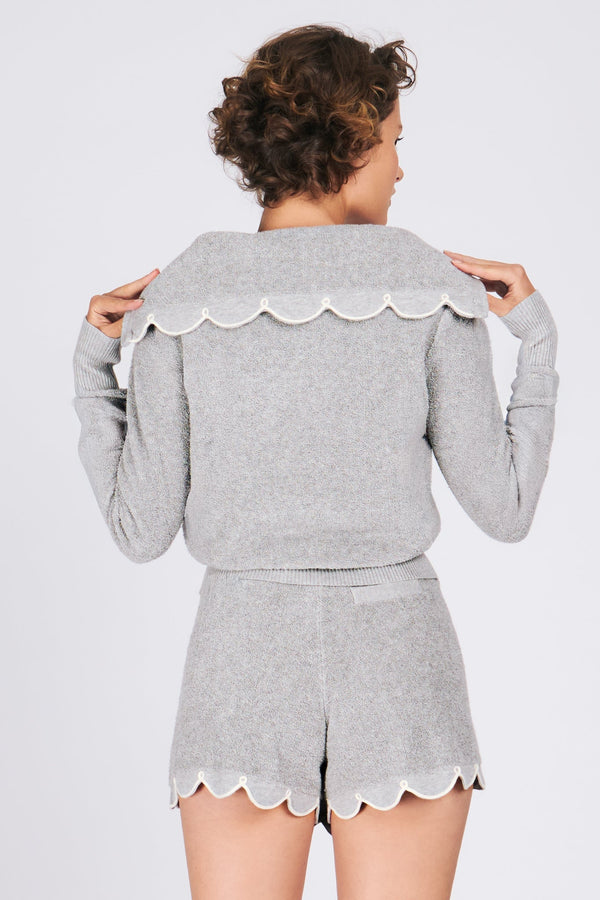 NICO HALF-ZIP SWEATER - RachelAntonoff.com