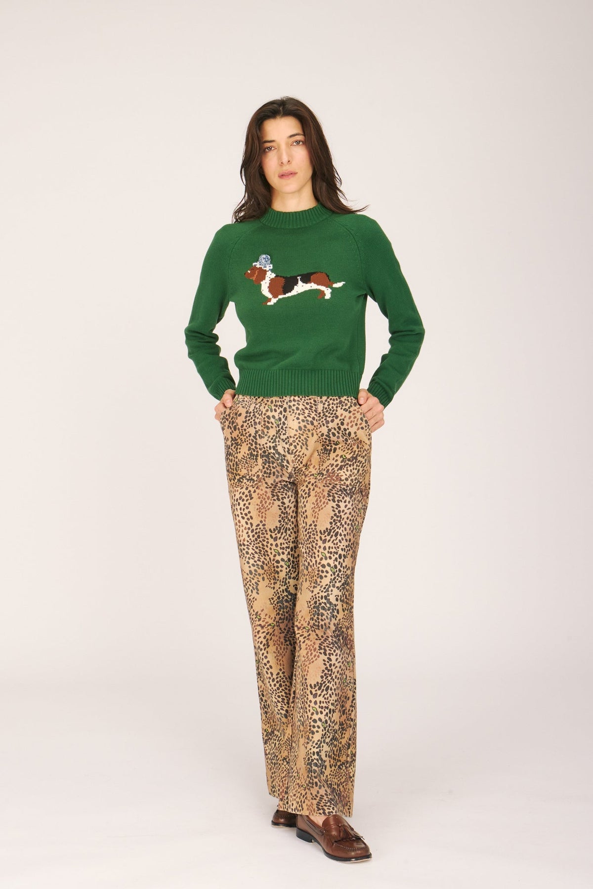 OTIS SWEATER EVERGREEN SWEATERS RachelAntonoff.com 