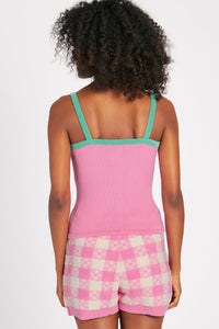 POPSICLE TANK BUBBLEGUM PINK TOPS RachelAntonoff.com 