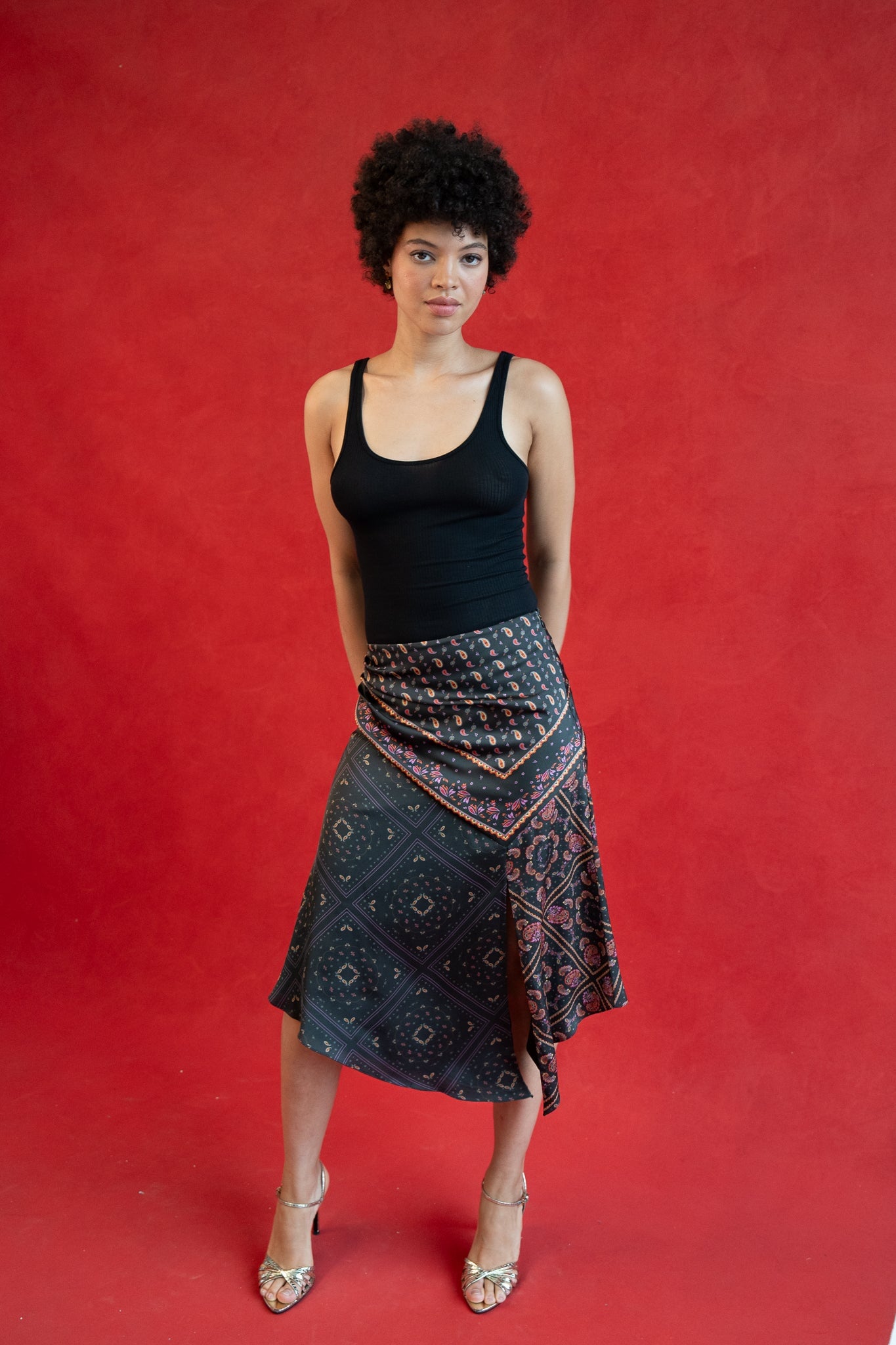 RAMONA SKIRT PURR PAISLEY SKIRTS RachelAntonoff.com 