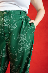 ROSE PANT DOG SCRAWL PANTS RachelAntonoff.com 