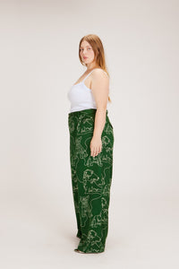 ROSE PANT DOG SCRAWL PANTS RachelAntonoff.com 