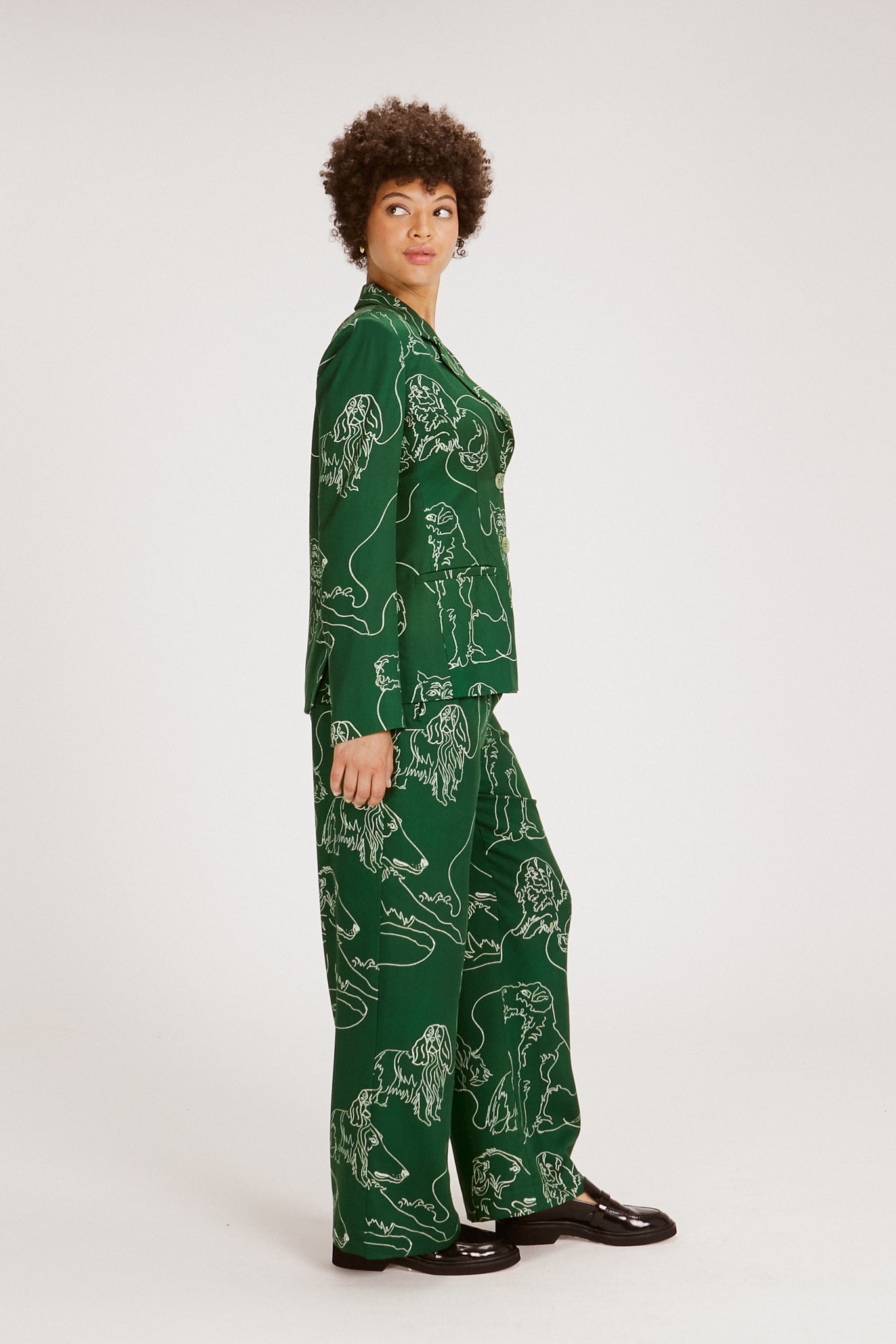 ROSE PANT DOG SCRAWL PANTS RachelAntonoff.com 