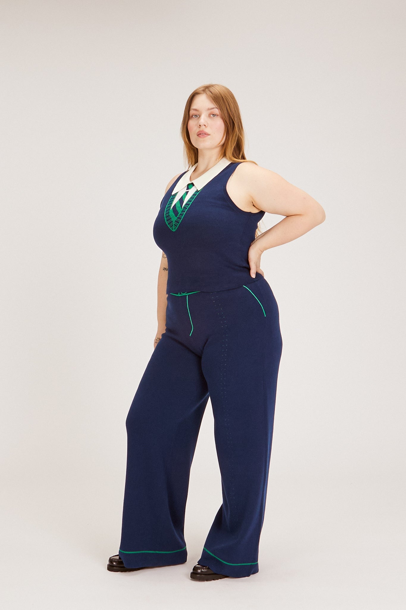 SERENA TOP NAVY TOPS RachelAntonoff.com 